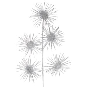 ArtFir Vánoční větvička 46B | stříbrná 43 cm