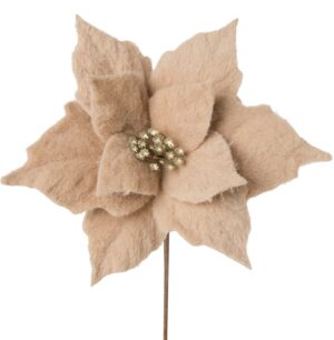 ArtFir Vánoční květ 246 | béžová 22 cm