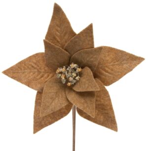 ArtFir Vánoční květ 262 | světle hnědá 30 x 14 cm