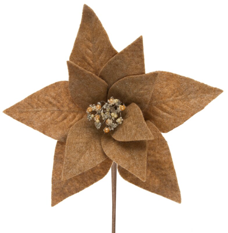 ArtFir Vánoční květ 262 | světle hnědá 30 x 14 cm