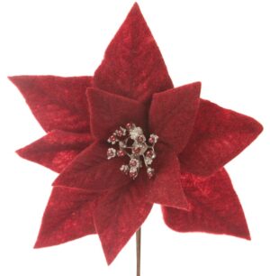 ArtFir Vánoční květ 264 | červená 30 x 14 cm