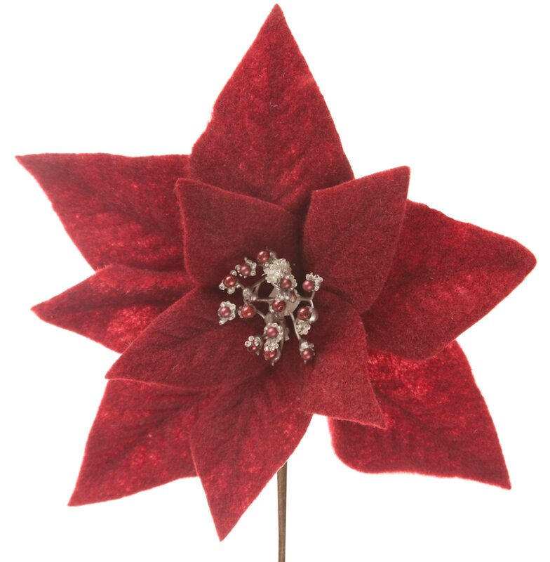 ArtFir Vánoční květ 264 | červená 30 x 14 cm
