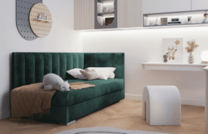 ArtBed Dětská postel COIMBRA III | zelená 90 x 200 cm Provedení: pravé
