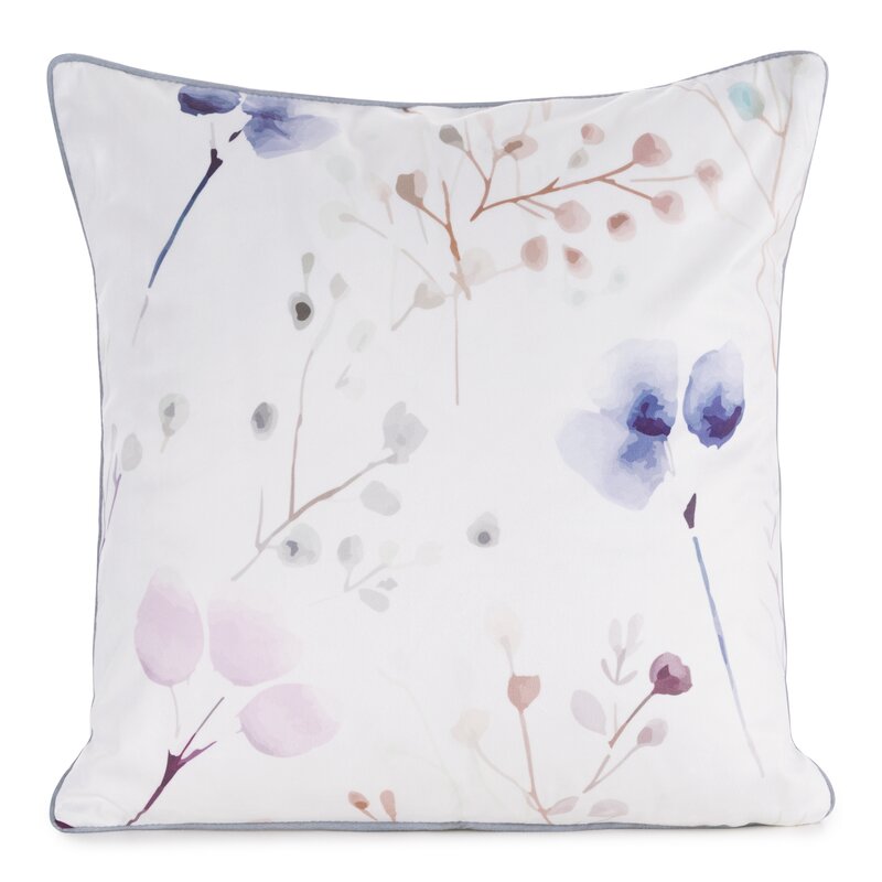ArtFir Povlak na polštář VELVET 150 | bílá/modrá 45 x 45 cm