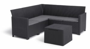 KETER Zahradní set MARIANNE 5 corner storage table | grafit