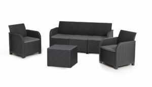 KETER Zahradní set ROSELYN 5 storage table | grafit