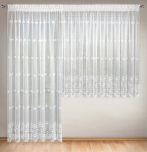 ArtFir Sada záclon LILAC P | bílá 400 x 160 cm a 200 x 250 cm