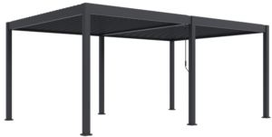 ArtRoja Bioklimatická hliníková pergola INTRO DUO volně stojící | antracit 6 x 4 m