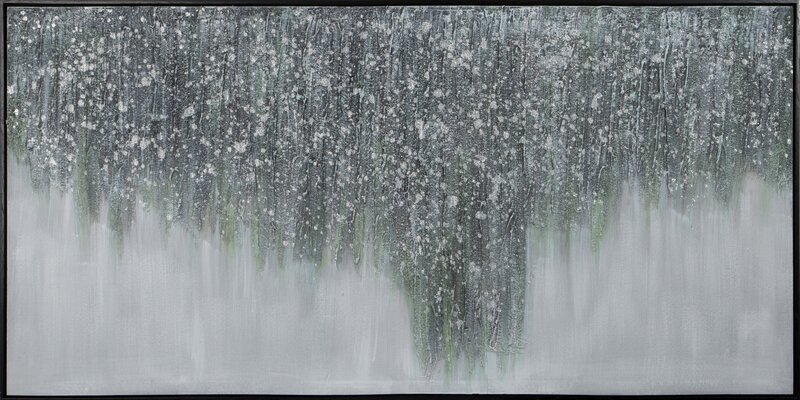 ArtFir Obraz ART 618 | šedá/zelená 140 x 70 cm