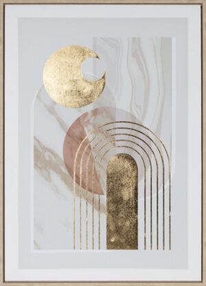 ArtFir Obraz ART 609 | béžová/zlatá 50 x 70 cm