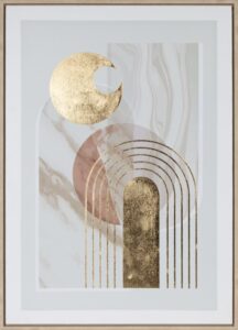 ArtFir Obraz ART 609 | béžová/zlatá 50 x 70 cm