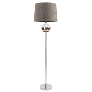 ArtFir Stojící lampa AMORA 02 | béžová/stříbrná 38 x 157 cm