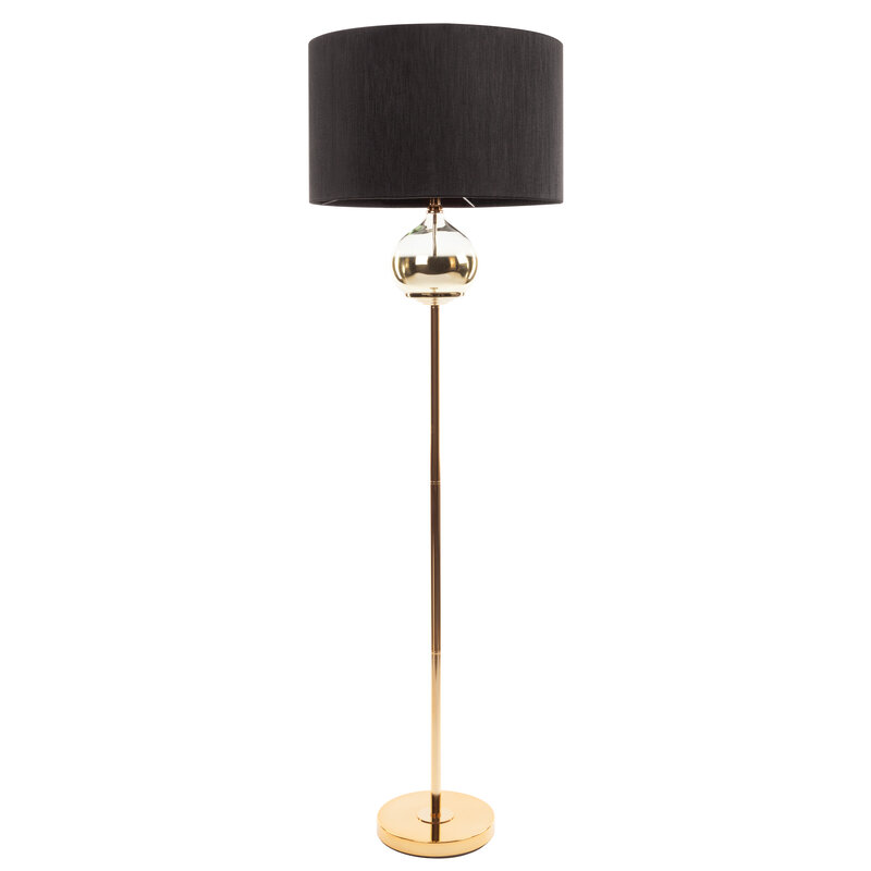 ArtFir Stojící lampa CAROLINE 03 | černá/zlatá 50 x 159 cm