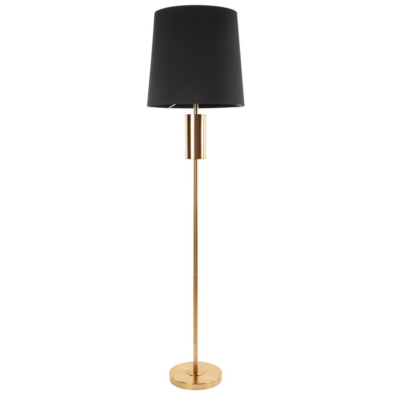 ArtFir Stojící lampa LETI | černá/zlatá 36 x 157 cm