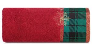 ArtFir Vánoční osuška CHERRY 01B | červená 70 x 140 cm
