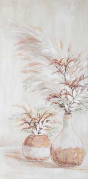 ArtFir Obraz KVĚTY 497B | béžová 60 x 120 cm