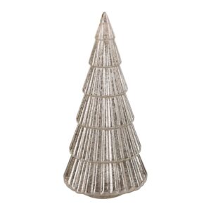 ArtFir Vánoční LED dekorace STROMEK 165 | stříbrná 13 x 30 cm
