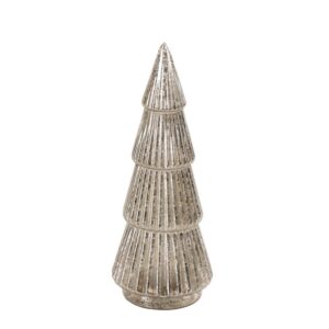ArtFir Vánoční LED dekorace STROMEK 166 | zlatá 10 x 31 cm