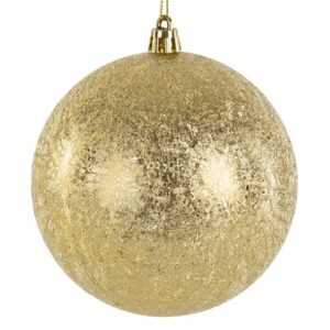 ArtFir Vánoční dekorace KOULE 63B | zlatá 10 cm