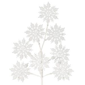 ArtFir Vánoční květ 22 | bílá 75 cm