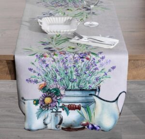 ArtFir Běhoun SUMMER 1 | šedá/fialová 40 x 140 cm