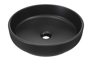 ArtCom Keramické umyvadlo RIVER 1 E-6595 | černý mat 40 cm