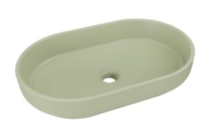 ArtCom Keramické umyvadlo RIVER 2 E-6594 ​​| olivový mat 55 x 35 cm