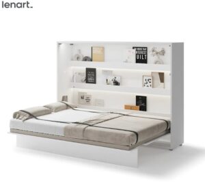 Dig-net nábytek Sklápěcí postel Lenart BED CONCEPT BC-04 bílá | 140 x 200 cm