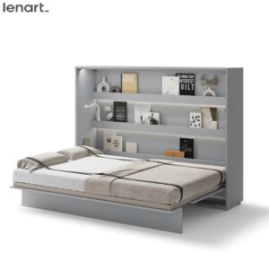 Dig-net nábytek Sklápěcí postel Lenart BED CONCEPT BC-04 šedá | 140 x 200 cm