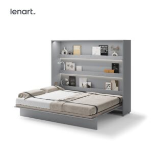 Dig-net nábytek Sklápěcí postel Lenart BED CONCEPT BC-14 šedá | 160 x 200 cm