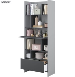 Dig-net nábytek Regál Lenart BED CONCEPT BC-22 | šedá / grafit