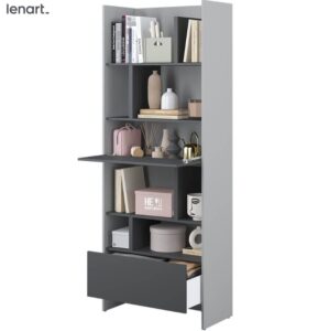 Dig-net nábytek Regál Lenart BED CONCEPT BC-22 | šedá / grafit