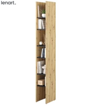 Dig-net nábytek Regál Lenart BED CONCEPT BC-24 | dub artisan / černá