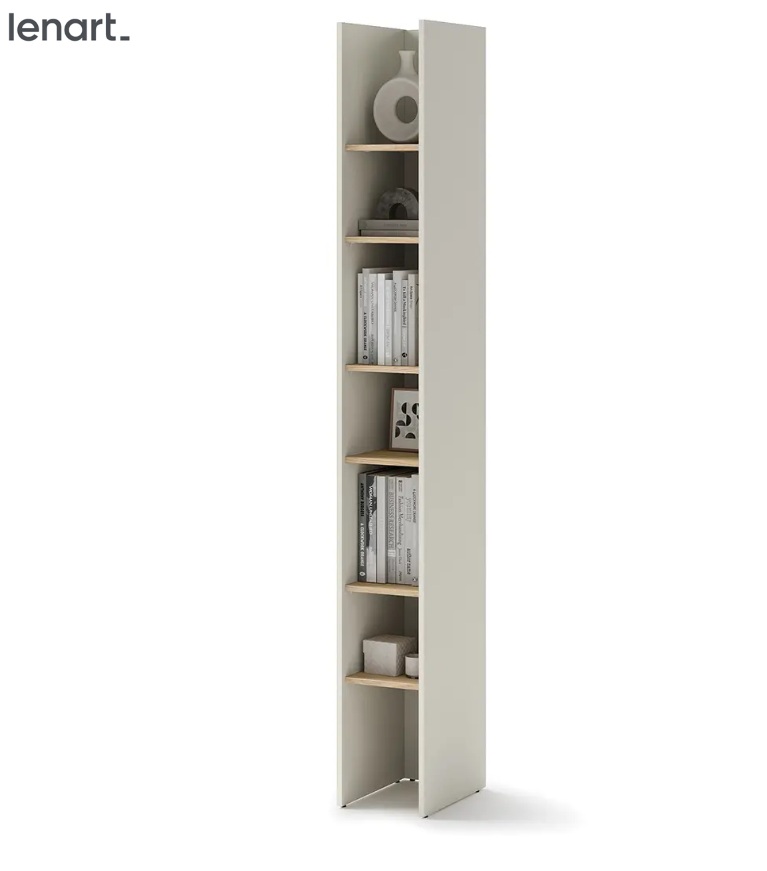 Dig-net nábytek Regál Lenart BED CONCEPT BC-24 | kašmír / dub nagano