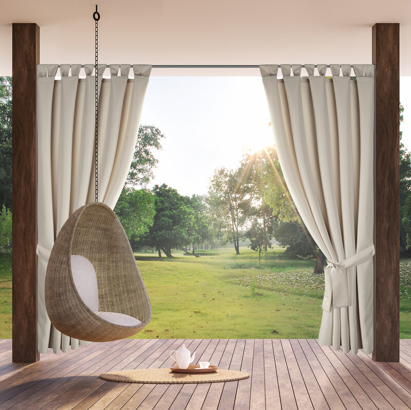 ArtFir Závěs na terasu GARDEN 2 PU | béžová 155 x 220 cm