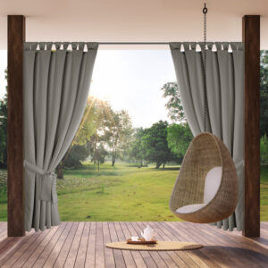 ArtFir Závěs na terasu GARDEN 2 PU | stříbrná 155 x 240 cm