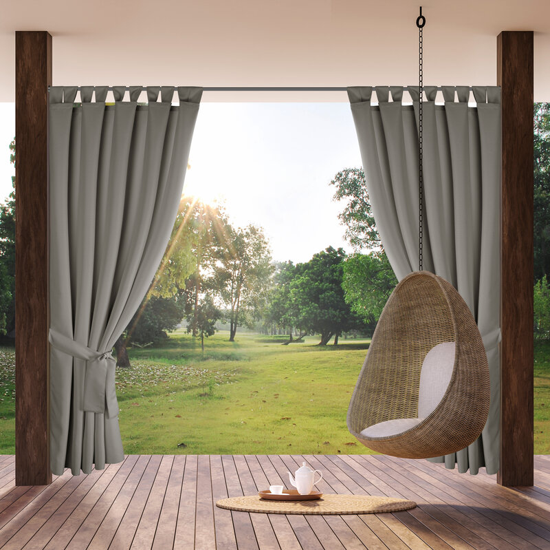 ArtFir Závěs na terasu GARDEN 2 PU | stříbrná 155 x 240 cm