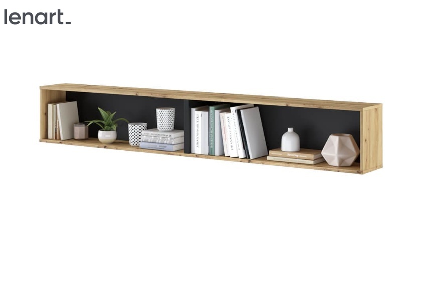 Dig-net nábytek Police Lenart BED CONCEPT BC-30 | dub artisan / černá