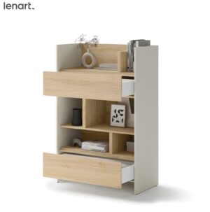 Dig-net nábytek Regál Lenart BED CONCEPT BC-26 | kašmír / dub nagano