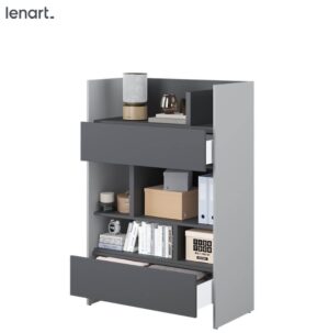 Dig-net nábytek Regál Lenart BED CONCEPT BC-26 | šedá / grafit