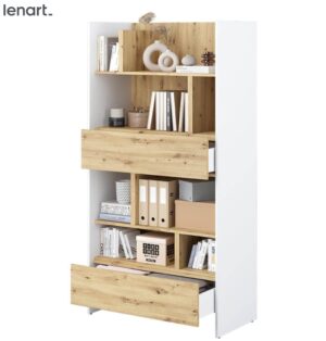 Dig-net nábytek Regál Lenart BED CONCEPT BC-28 | bílá / dub artisan