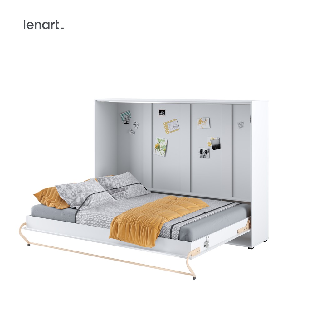 Dig-net nábytek Sklápěcí postel Lenart CONCEPT PRO CP-04 bílá | 140 x 200 cm