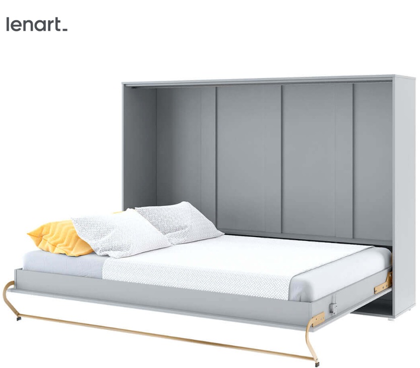 Dig-net nábytek Sklápěcí postel Lenart CONCEPT PRO CP-04 šedá | 140 x 200 cm