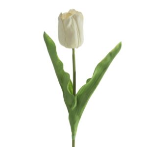 ArtFir Umělý tulipán NATU 477 | bílá 56 cm