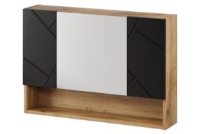 Szynaka Zrcadlová skříňka MAZI BLACK 58 | 80 cm