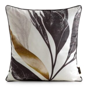 ArtFir Povlak na polštář VELVET 167 | bílá/černá 45 x 45 cm
