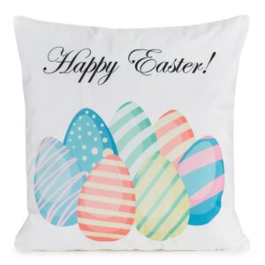 ArtFir Velikonoční povlečení EASTER 3 | bílá/modrá 45 x 45 cm