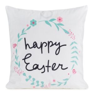 ArtFir Velikonoční povlak na polštář EASTER 4 | bílá/černá 45 x 45 cm
