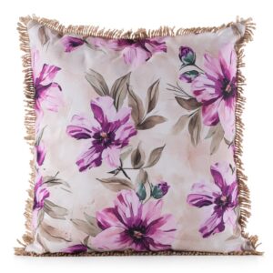 ArtFir Povlak na polštář GARDEN 29B | krémová/růžová 45 x 45 cm