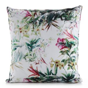 ArtFir Povlak na polštář GARDEN 31A | bílá/zelená 45 x 45 cm